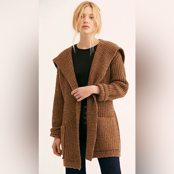 Free People Sweaters - Free People Taffi Sweater Cardigan in Warm Brown
NWOT
